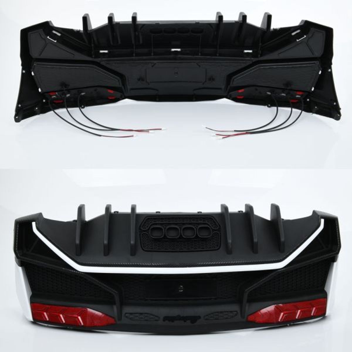 Бампер M 5738-REAR BUMPER WHITE