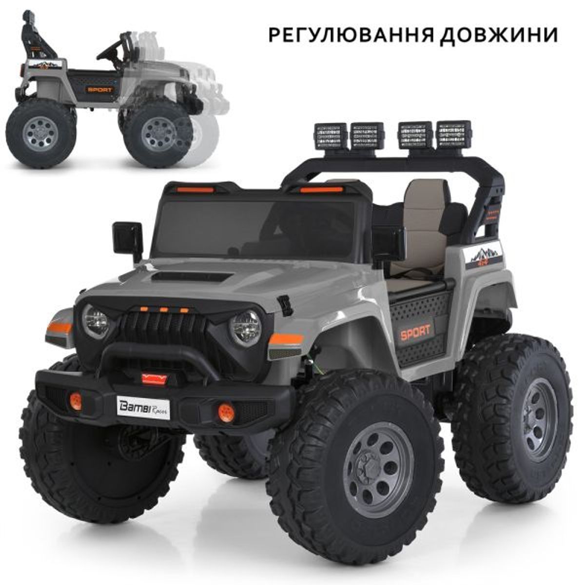 Електроджип M6204, чорний, 24V
