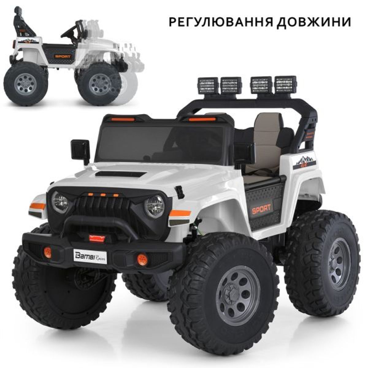 Електроджип M6204, чорний, 24V