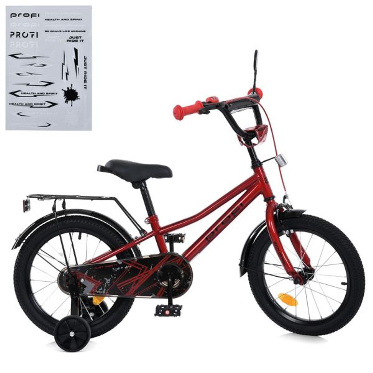 Дитячий велосипед PROF1 16", синій