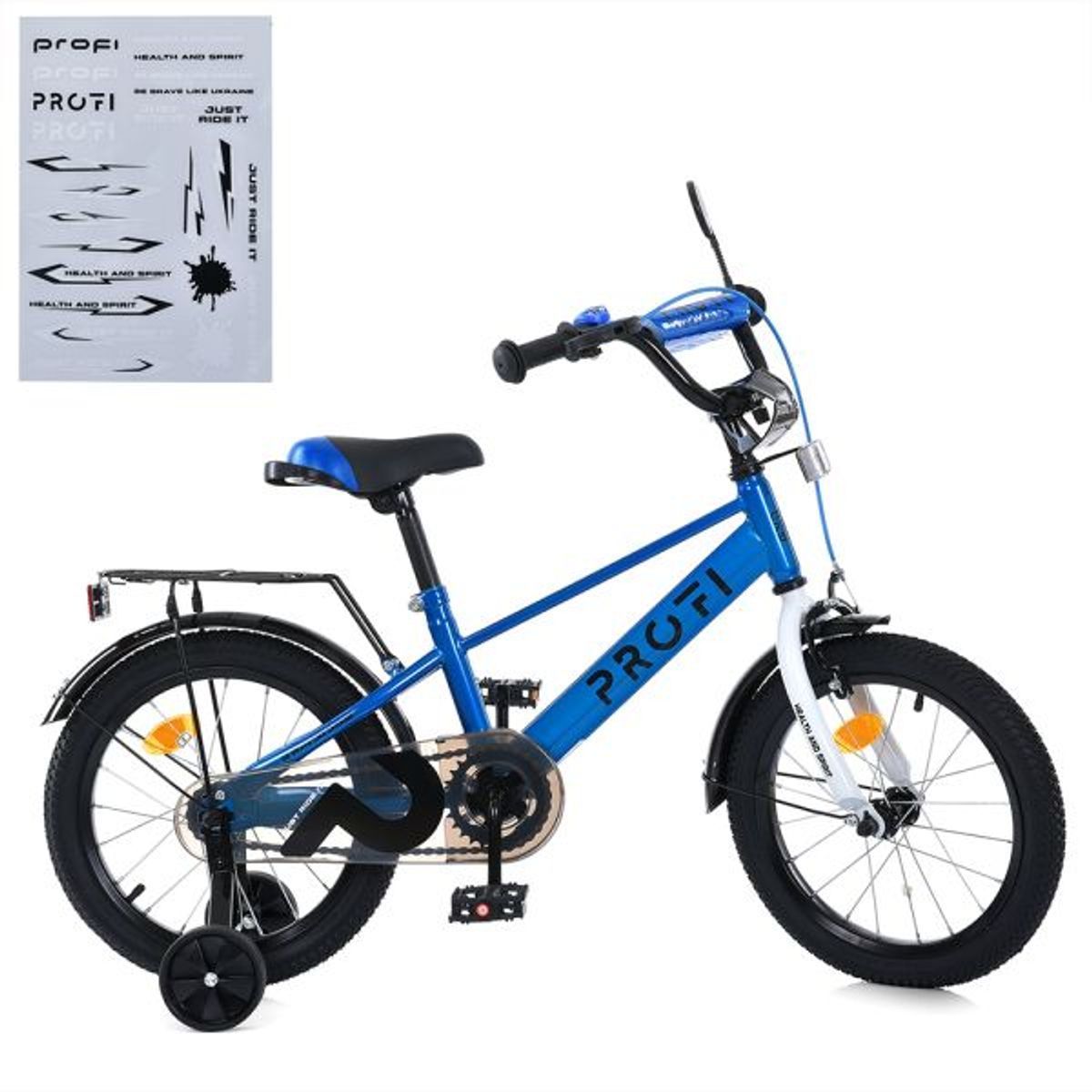 Дитячий велосипед PROF1 16", синій