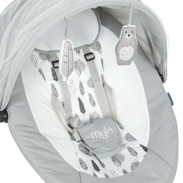 Укачивающий центр ME 1074 MYLA Soft Gray — фото 2